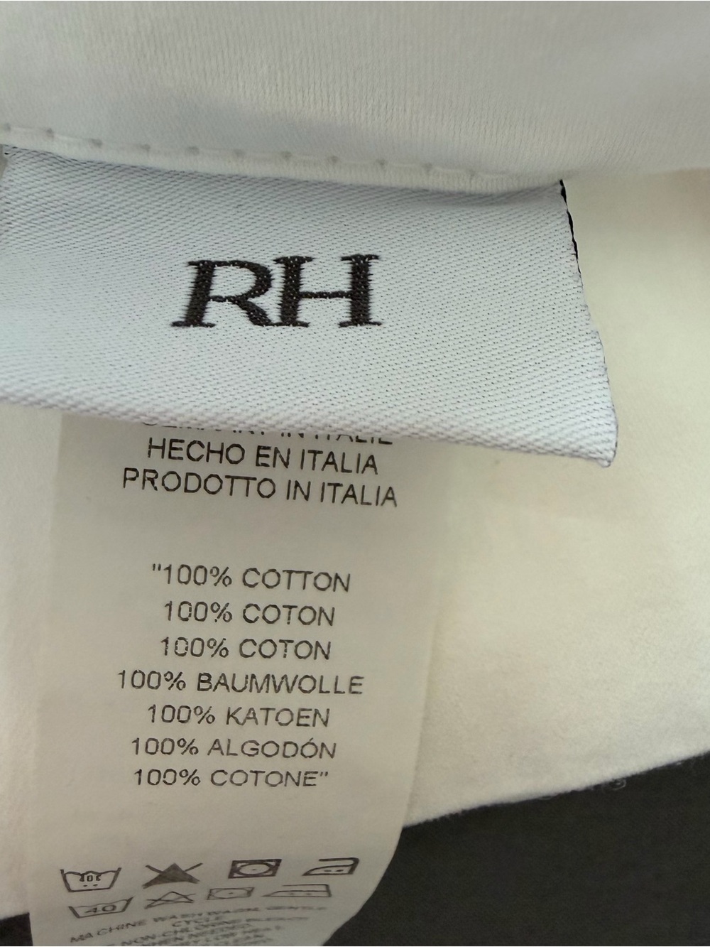 Restoration Hardware White ITALIAN GARMENT-DYED COTTON PERCALE SHEET SET - Picture 5 of 8